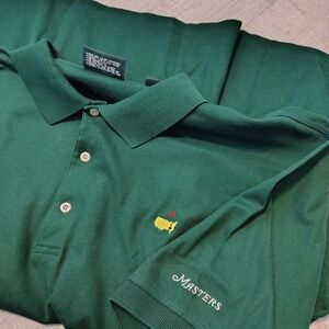Masters Collection Mens XXL Green Mercerized Cotton Golf Polo Shirt Short Sleeve